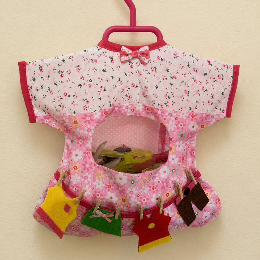 bolsa de las pinzas rosa