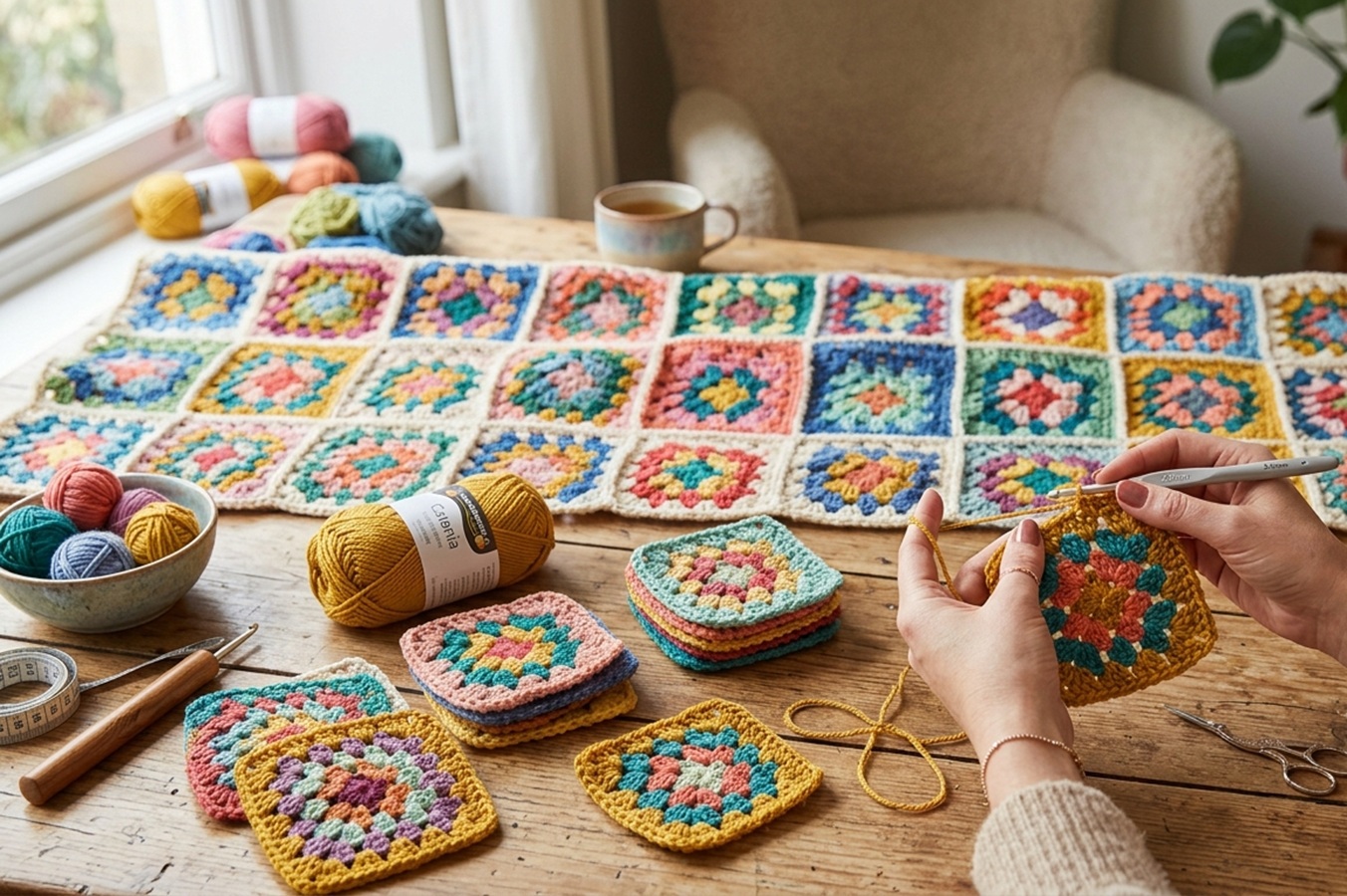 Los granny squares fueron el comienzo de mi afición por el crochet.Los granny squares fueron el comienzo de mi afición por el crochet.