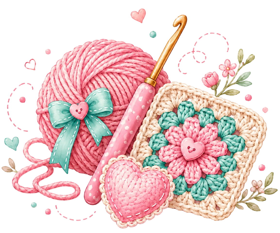 Ilustración de crochet